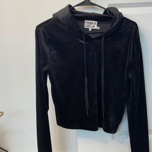 Pam and gela cropped hoodie